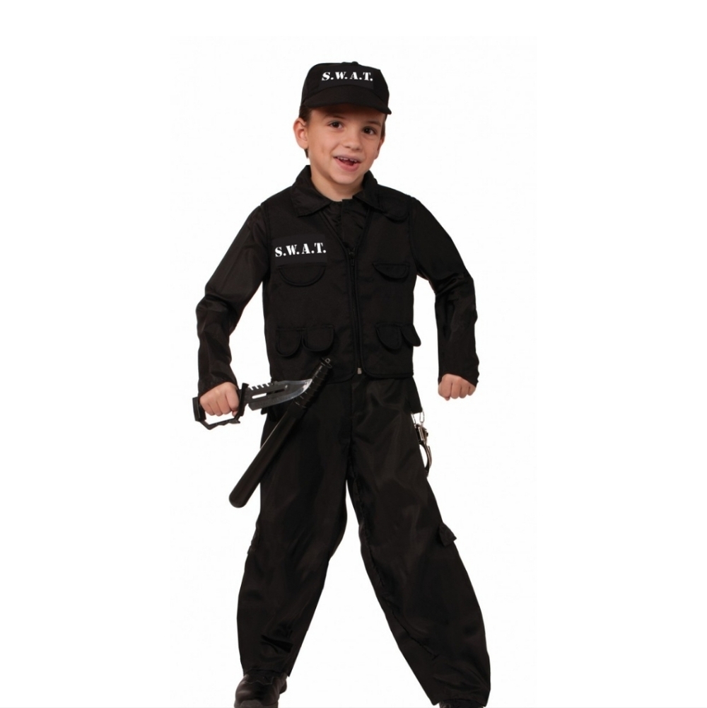 Kids SWAT Costume - Black